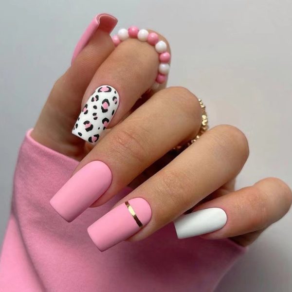 Pink and leopard print