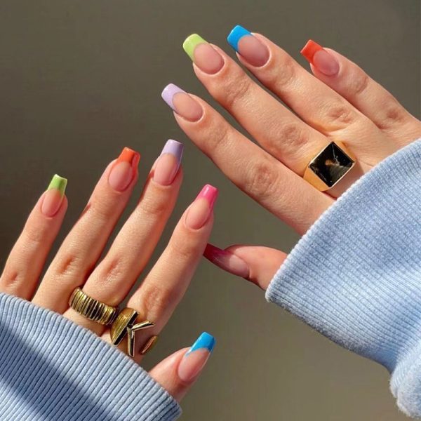 Medium colorful fingertips